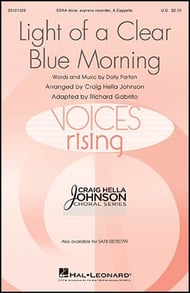 Light of a Clear Blue Morning SSAA choral sheet music cover Thumbnail